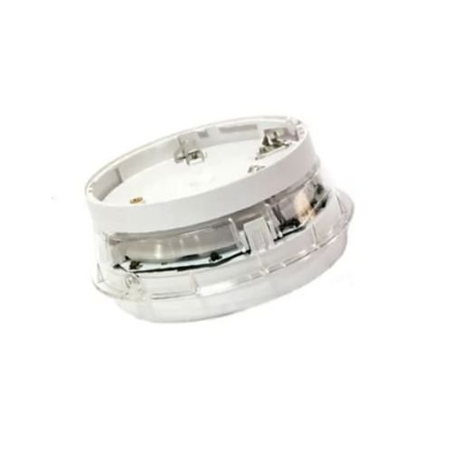 DETECTOR BASE SOUNDER STROBE: PURE WHITE: CLEAR LENS: NON ISOLATION.
